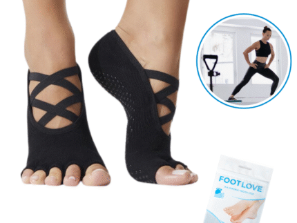 S05 Skarpetki antypoślizgowe do jogi bez palców ( 1para )