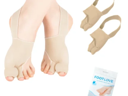 N99 Opaska na haluksy z paskiem na piętę i osłoną palców z klinem (1 para)